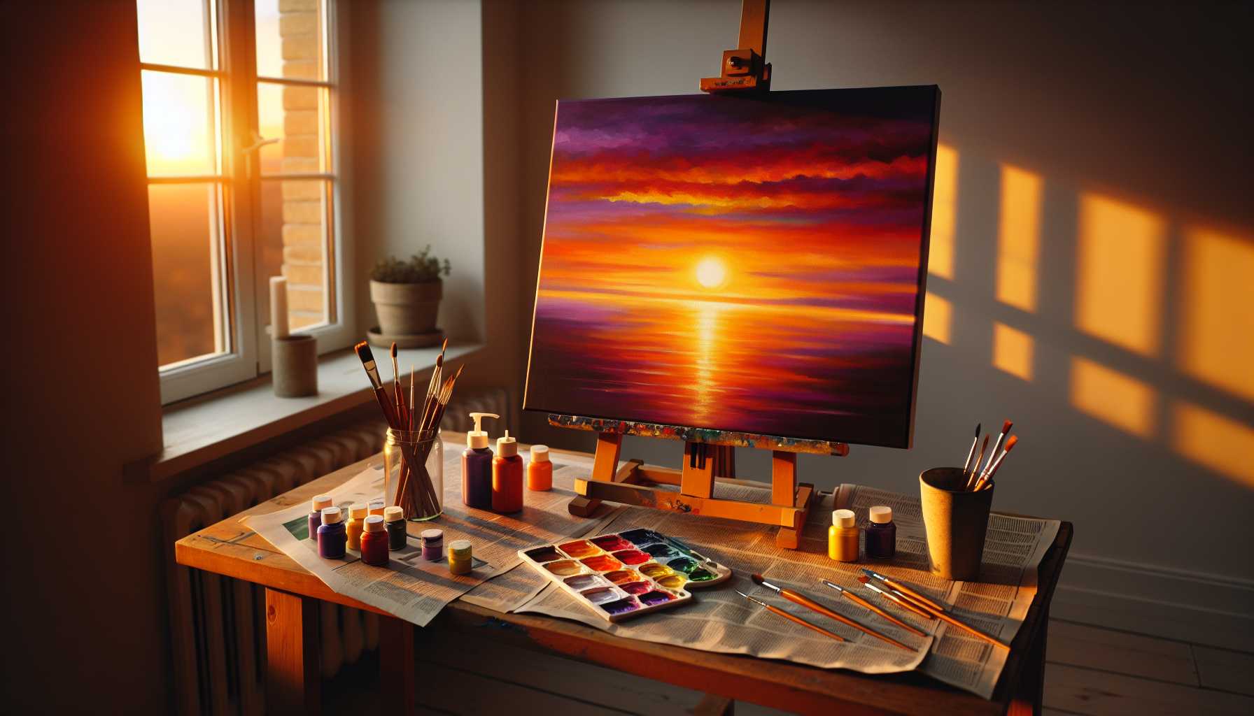 Sunset Painting Tutorial: Easy Steps for New Artists