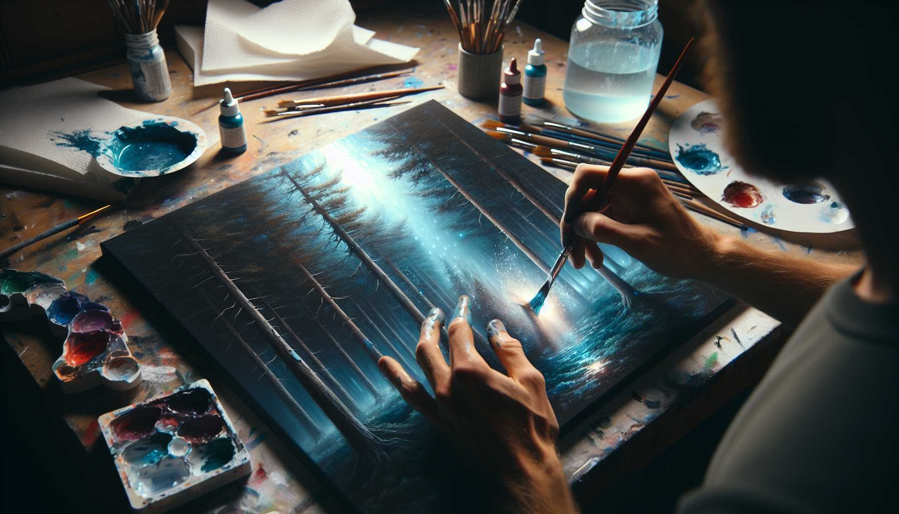 Acrylic Paint Lifting: Negative Painting Techniques