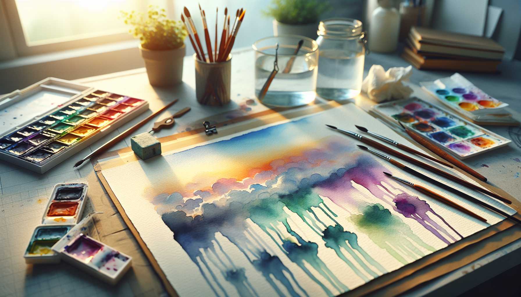 Essential Watercolor Washes: Flat, Graded, and Variegated Tutorial