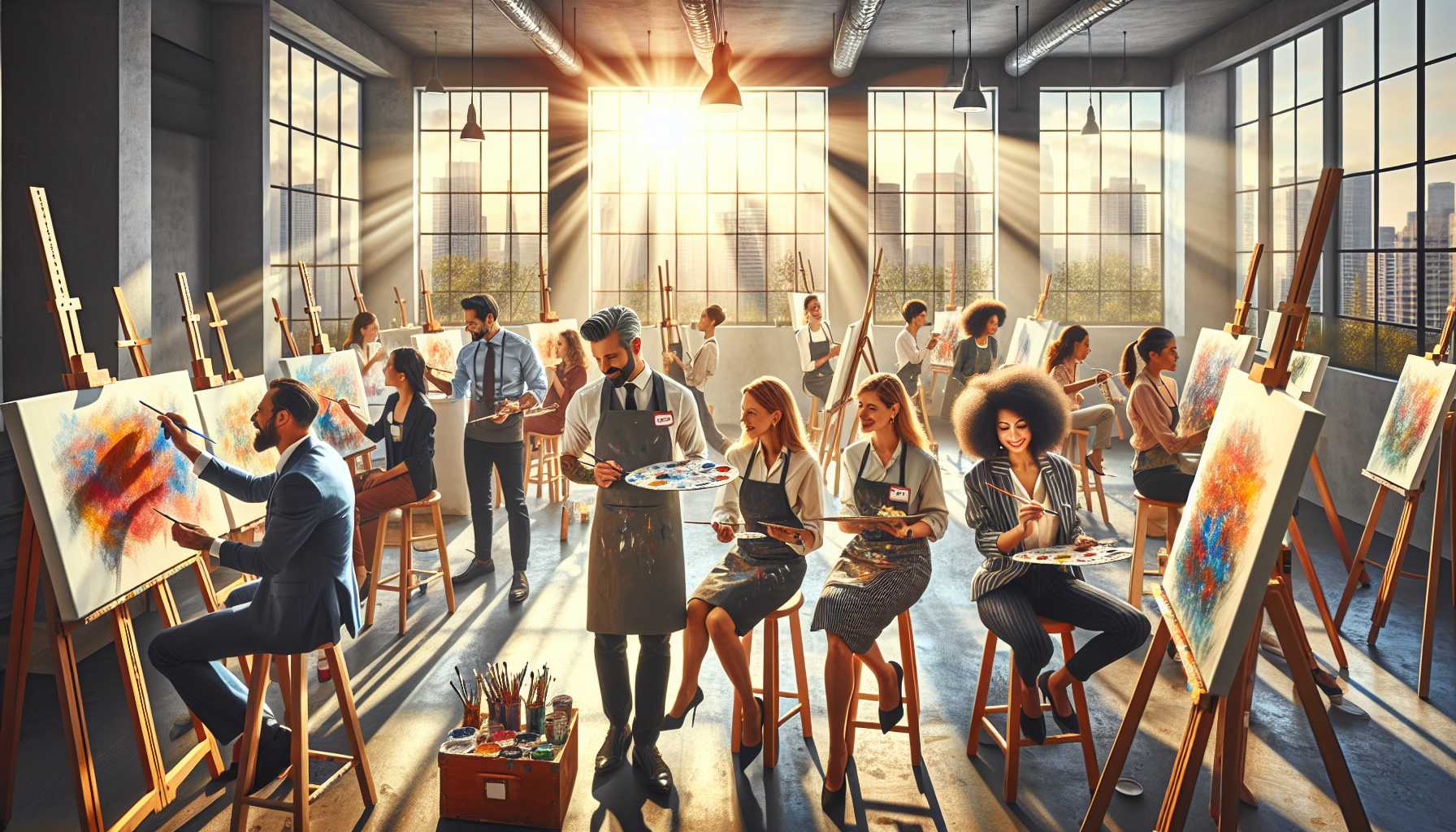 Corporate Team Building: Group Painting Workshops Near Me