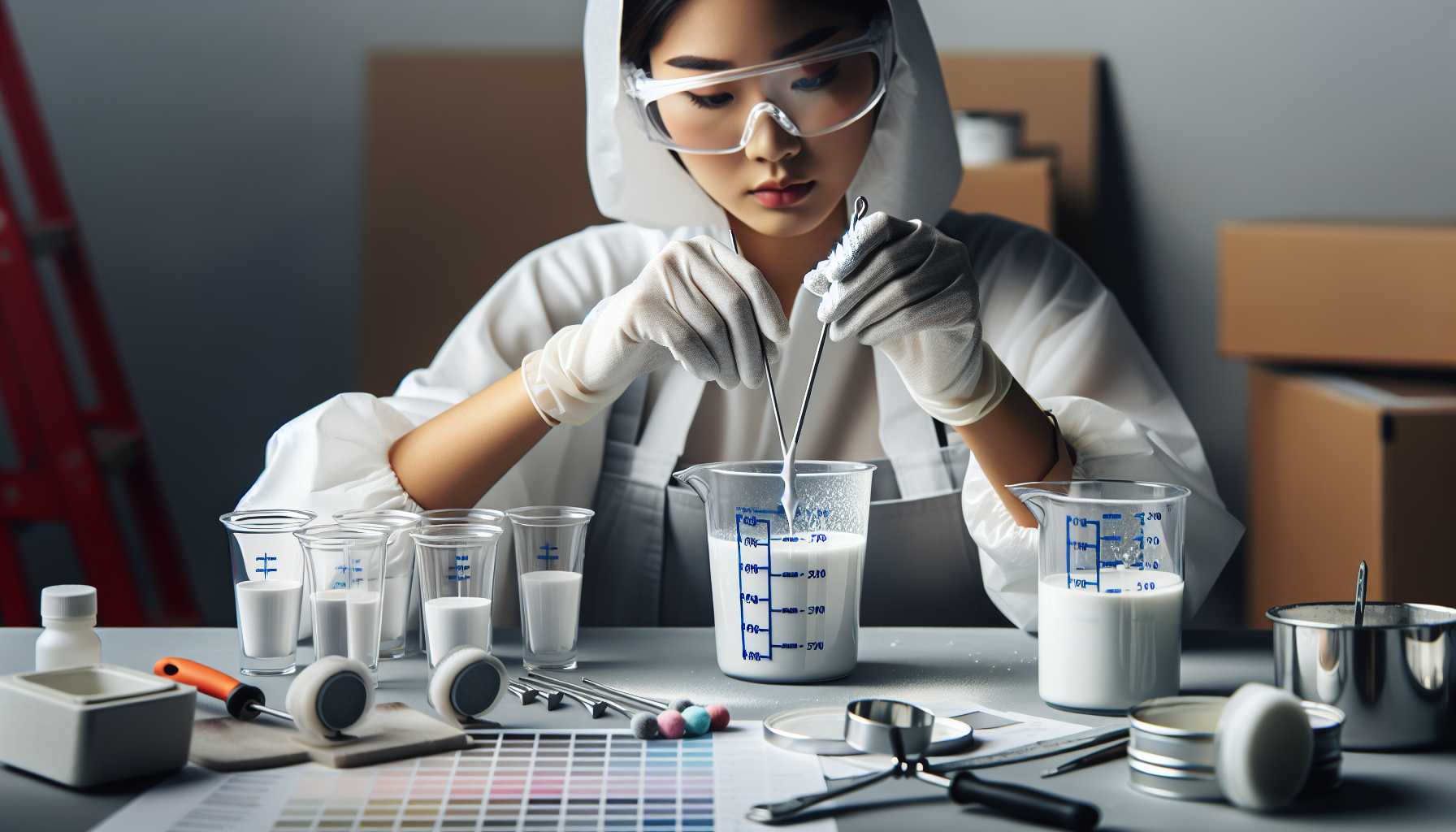 Paint Catalyst Mixing: Chemical Reaction Guide