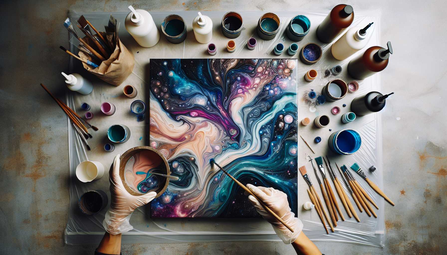 Abstract Resin Painting: Creative Pour Techniques Guide