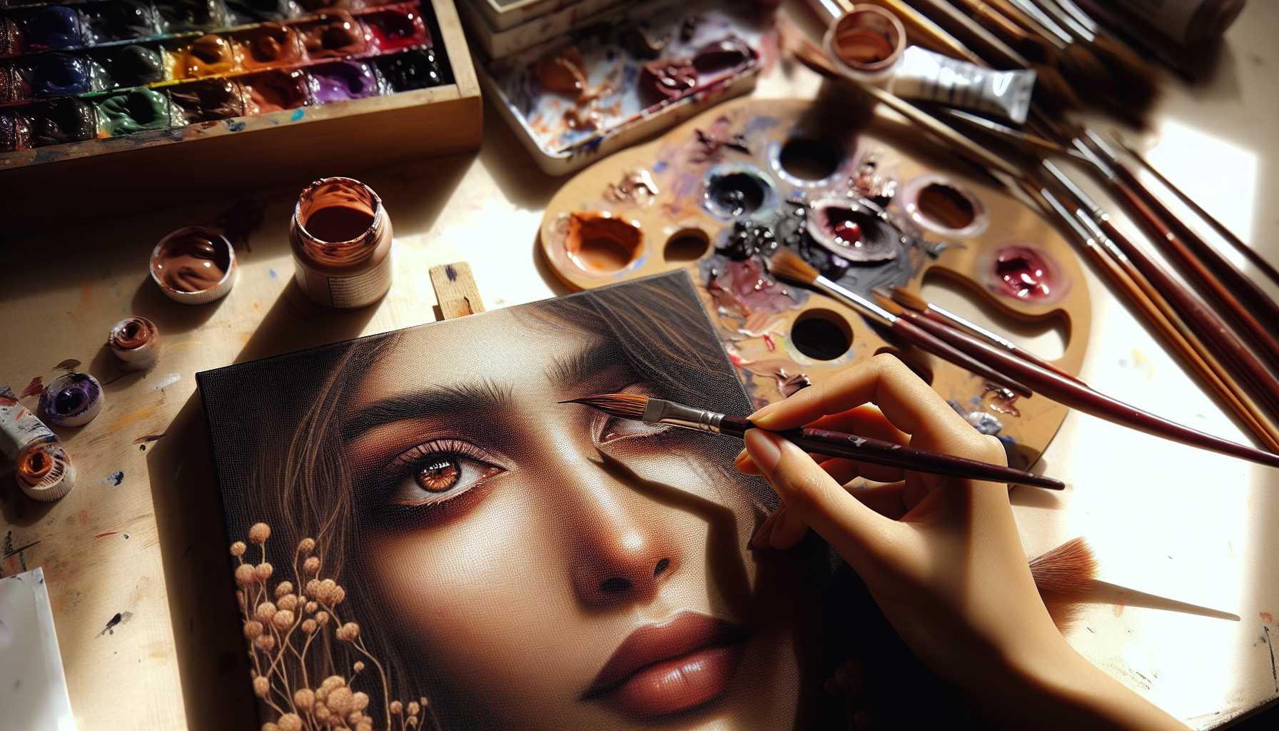 Portrait Detail Guide: Eye and Lip Painting Mastery