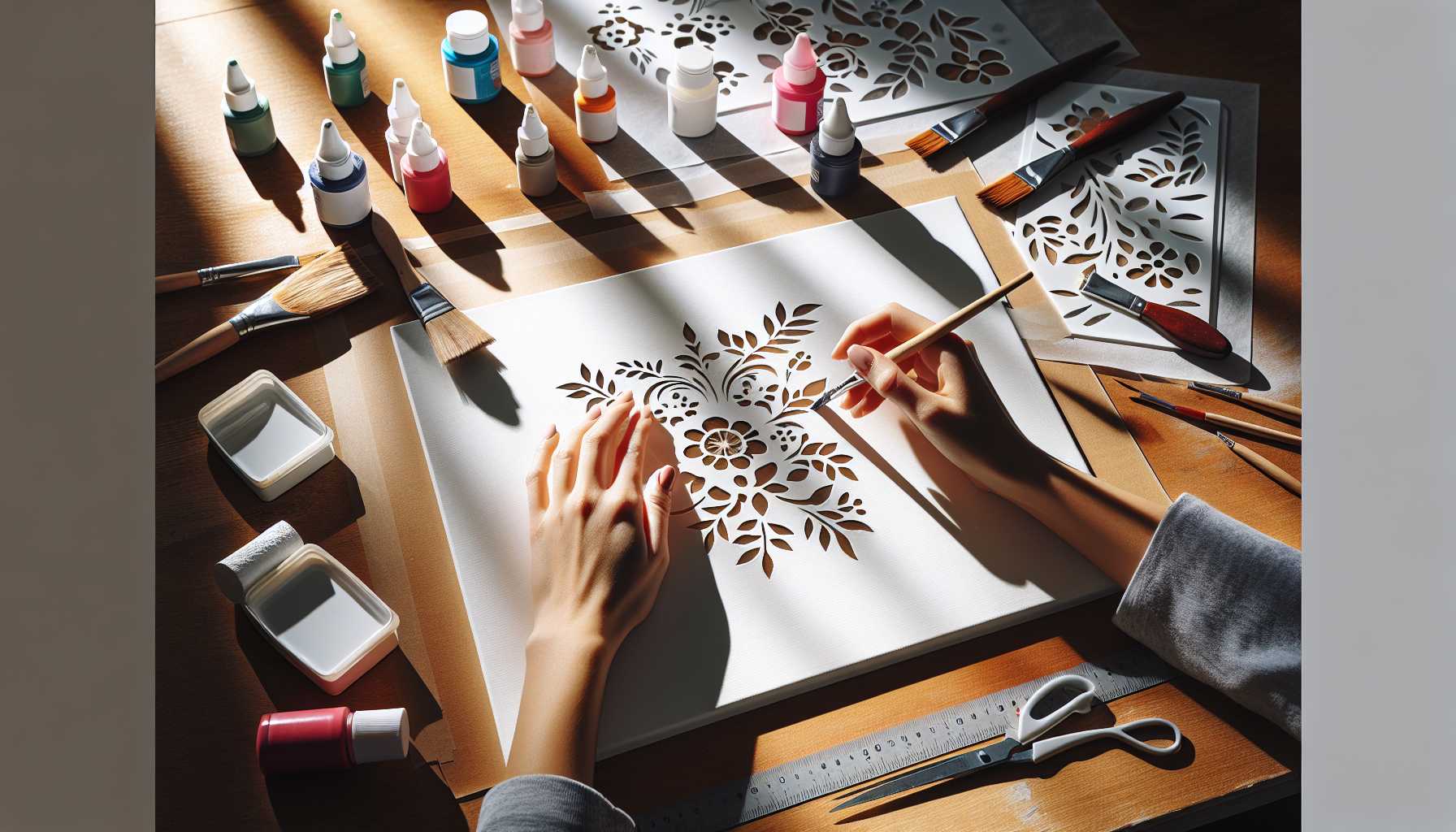 Simple Stencil Painting Guide: Foolproof Art for Beginners