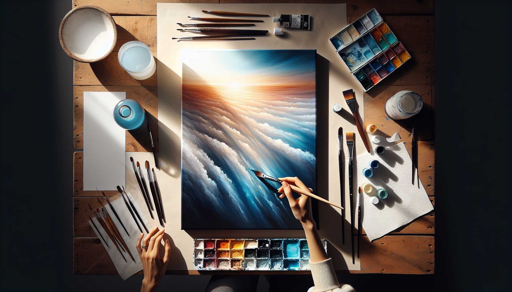 Simple Gradient Painting: Color Transition Guide for Beginners