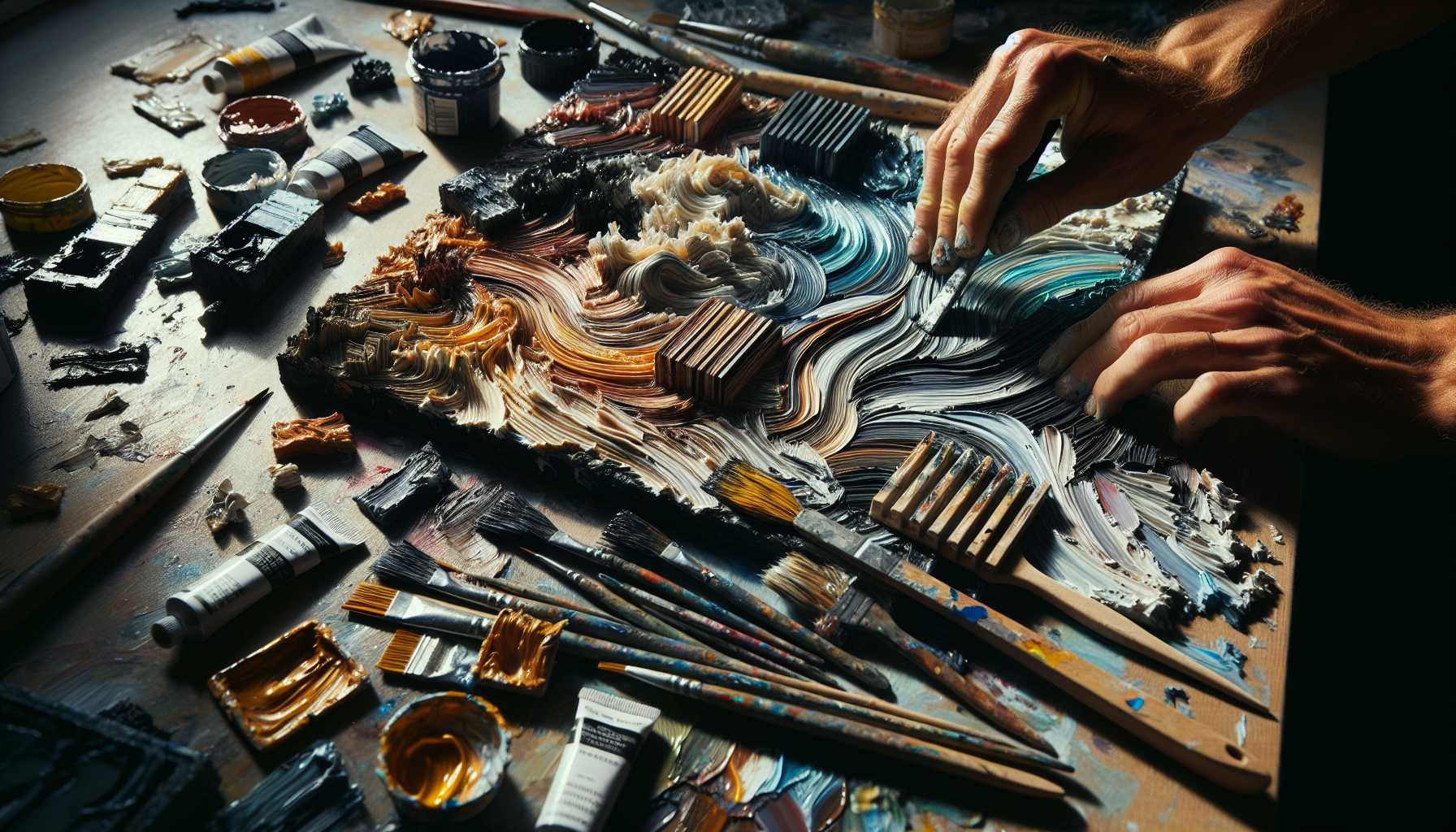 Easy Paint Scraping Art: Simple Texture Effects Guide