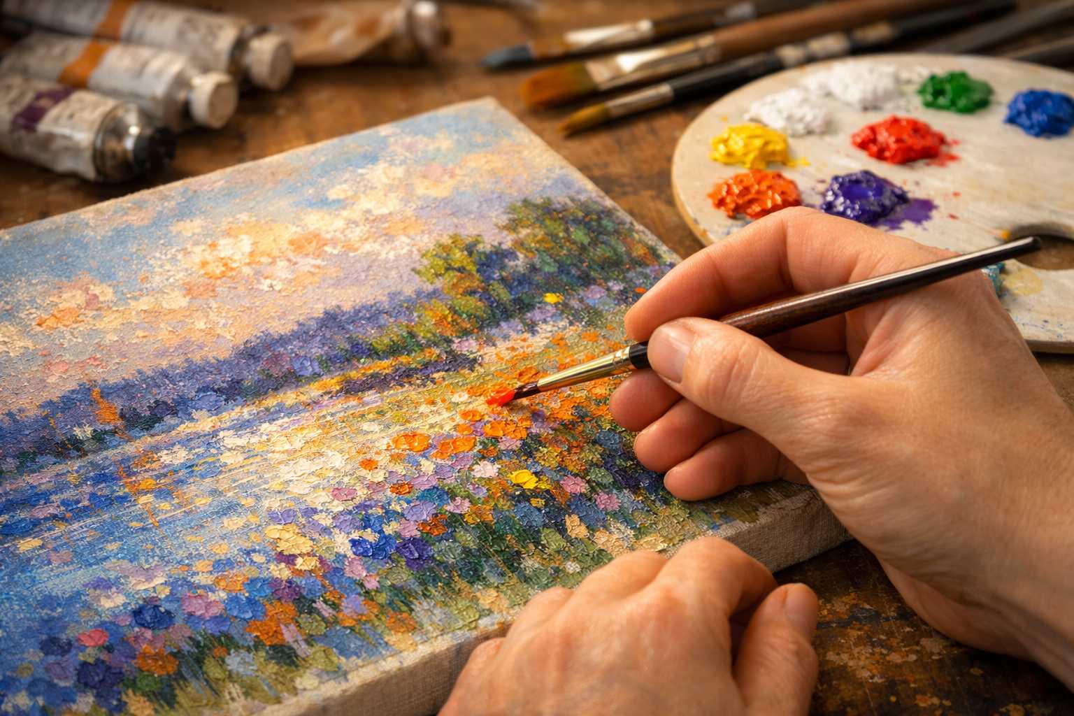 Impressionist Color Spots: Advanced Painting Technique