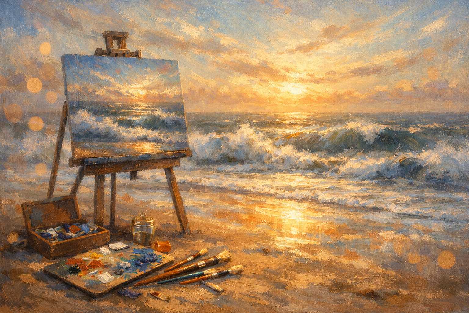 Coastal Scene Painting: Impressionist Seascape Guide