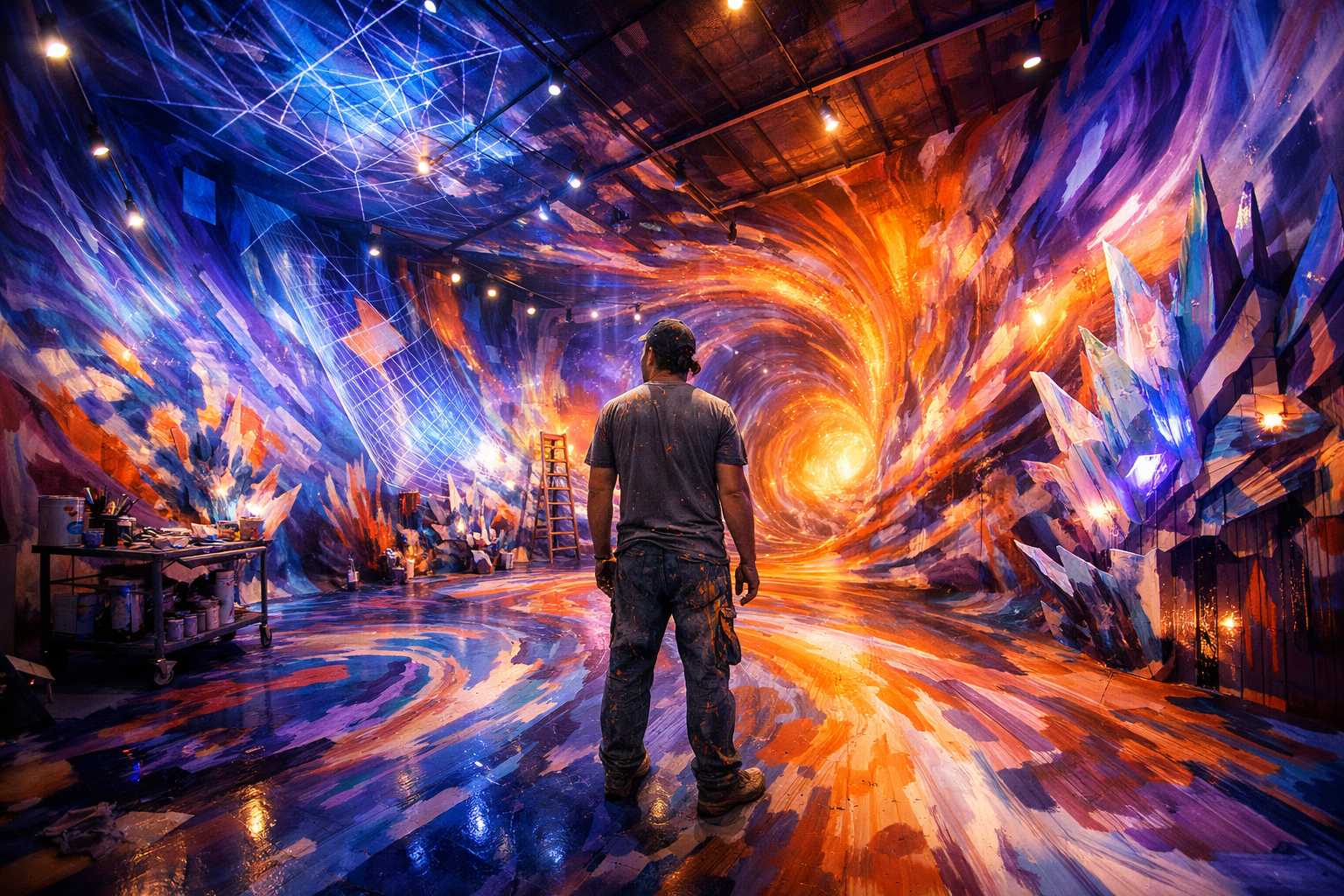 Installation Art Painting: Large-Scale Modern Techniques