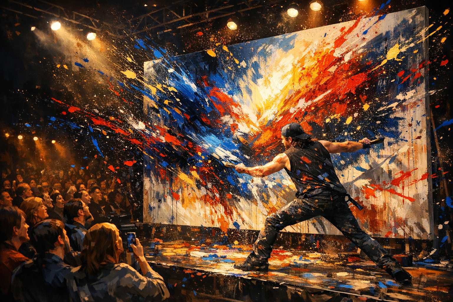 Performance Painting: Dynamic Modern Art Techniques