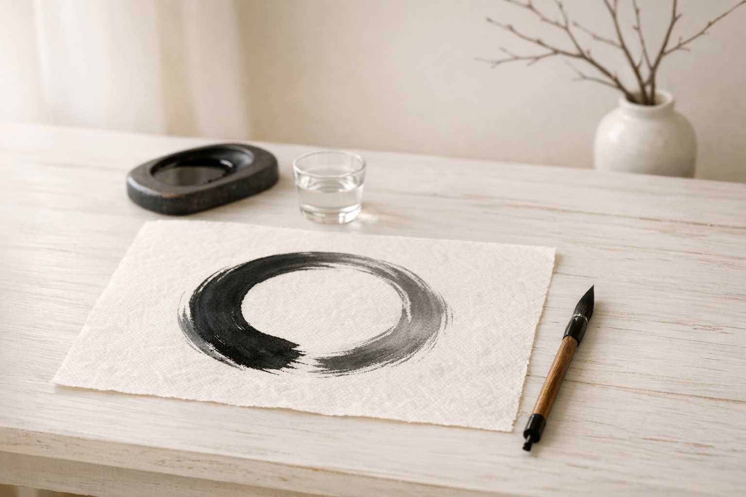 Zen Minimalist Painting: Creating Calm Space Through Art